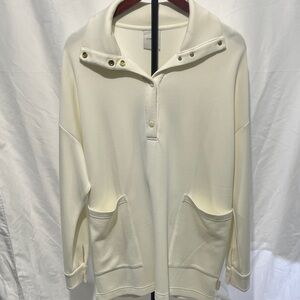 Cream Pullover with Pockets